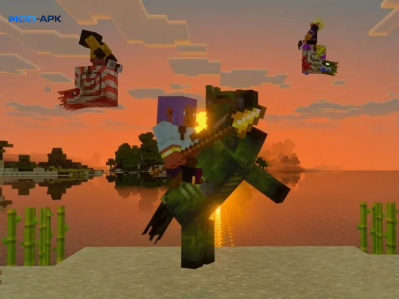 Đồ họa Minecraft 1.21.130 sử dụng engine đồ họa RenderDragon